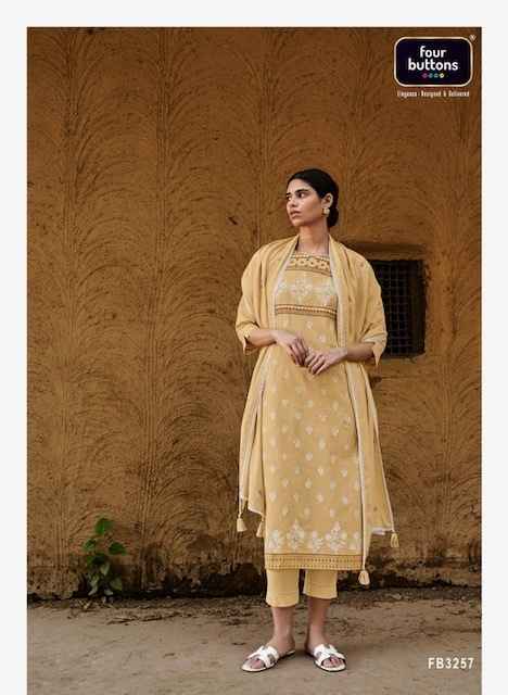 Four Buttons Veda Cotton Linen Kurti Combo 8 pcs Catalogue
