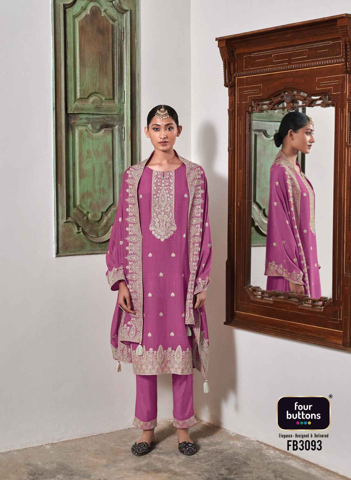 Four Buttons Zoya Vol 2 Readymade Partywear Muslin Dress 6 pcs Catalogue