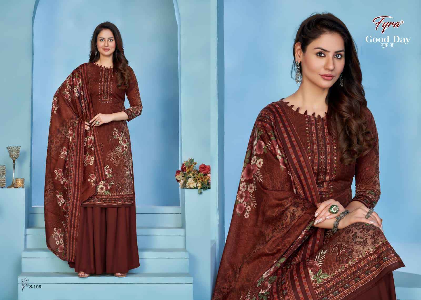 Fyra Good Day Soft Cotton Dress Material 10 pcs Catalogue