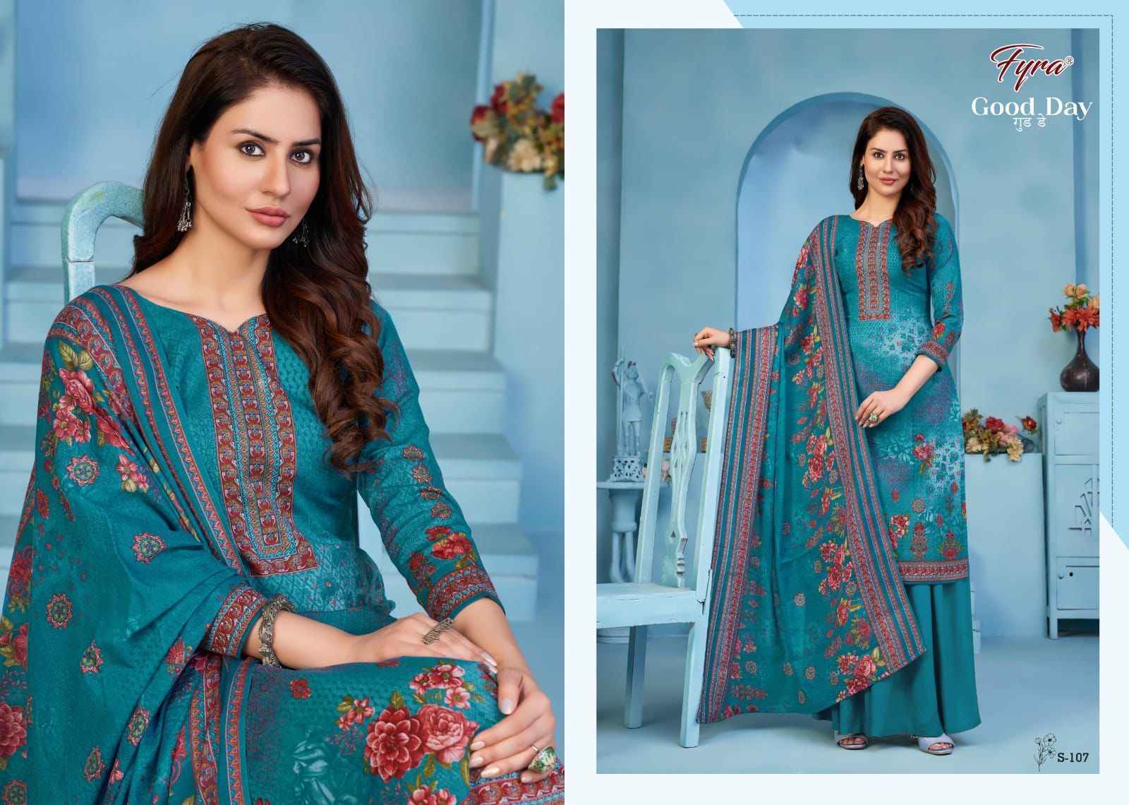 Daily wear cotton dress materials sales