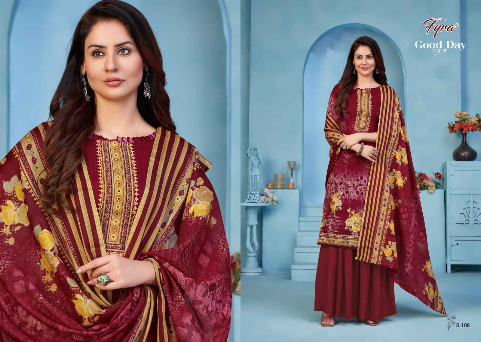 Fyra Good Day Soft Cotton Dress Material 10 pcs Catalogue
