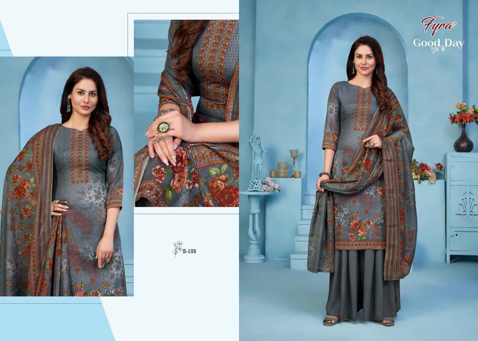 Fyra Good Day Soft Cotton Dress Material 10 pcs Catalogue