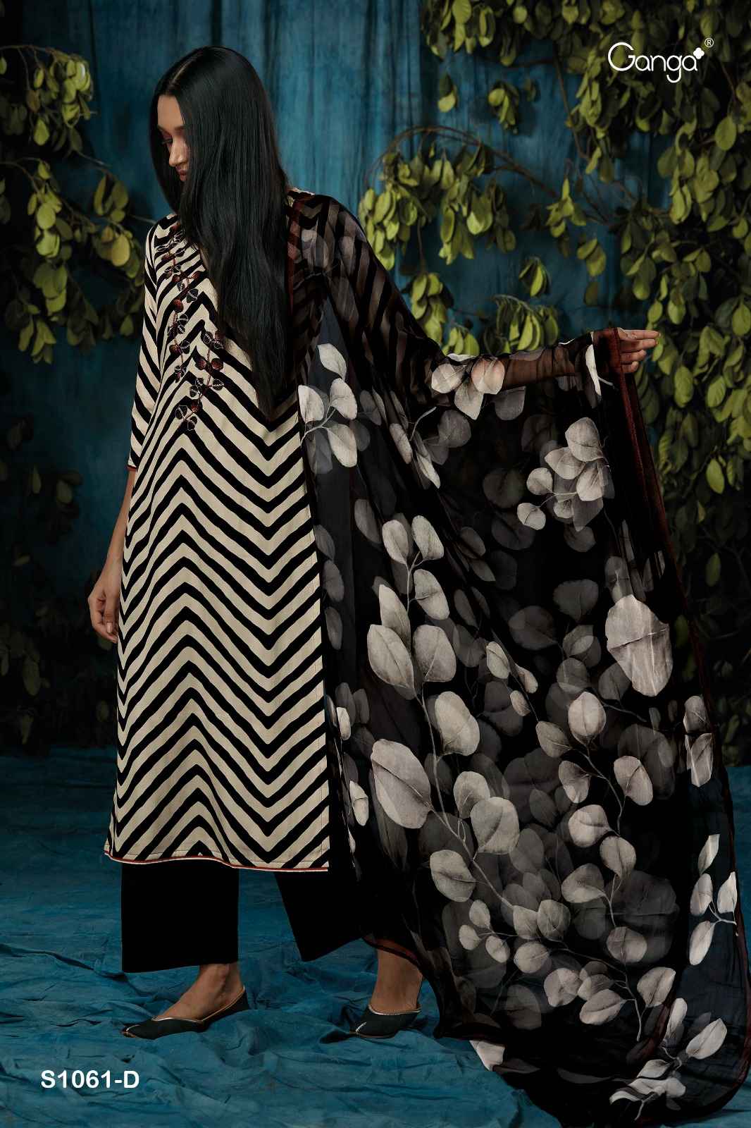 Ganga Inna 1061 Cotrton Dress Material 4 pcs Catalogue