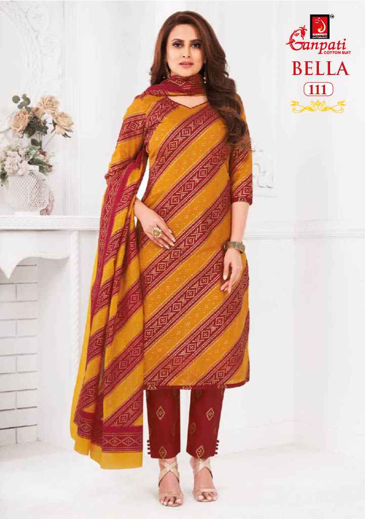 Ganpati Bella Vol 1 Cotton Dress Material Online Suits Wholesaler