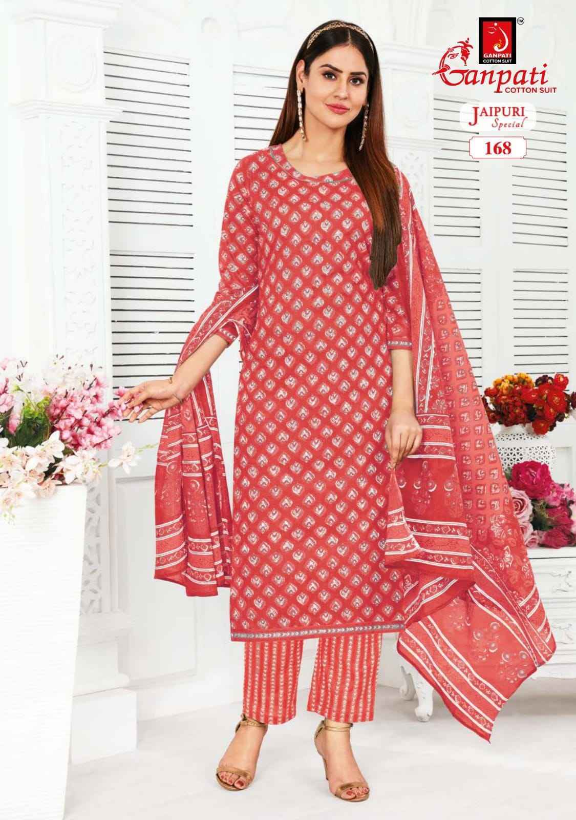 Ganpati Jaipuri Special Vol 5 Readymade Cotton Dress 15 pcs Catalogue