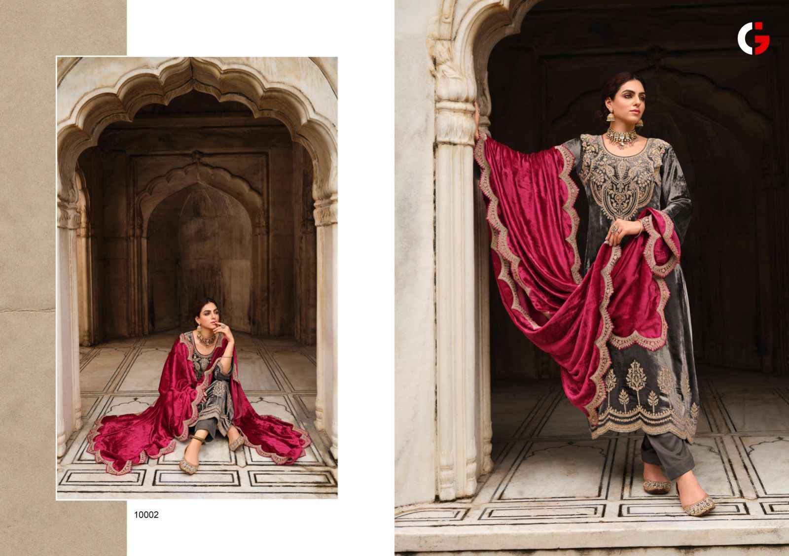 Gull Jee Mehfil E Ishq Viscose Velvet Dress Material 6 pcs Catalogue
