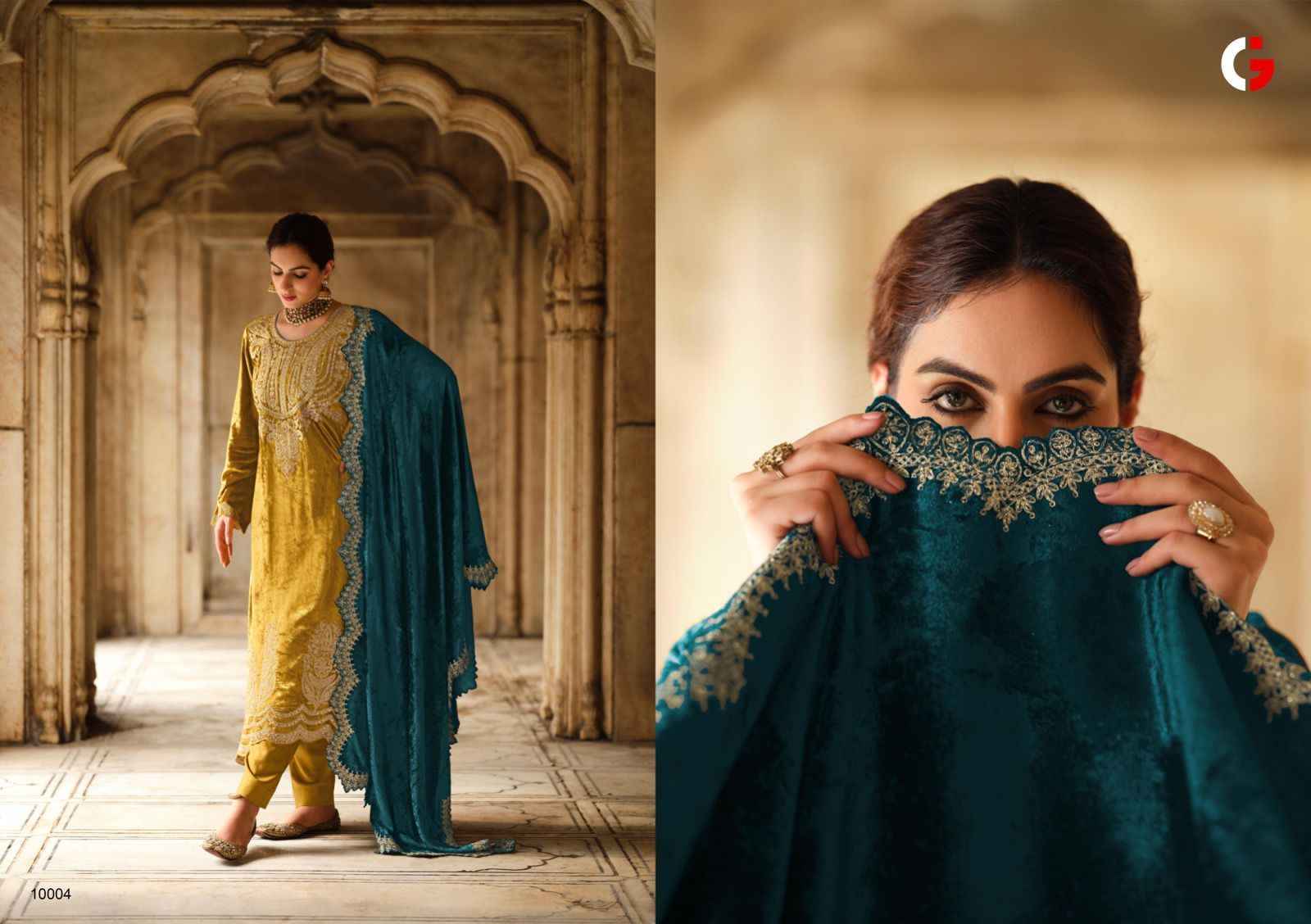 Gull Jee Mehfil E Ishq Viscose Velvet Dress Material 6 pcs Catalogue