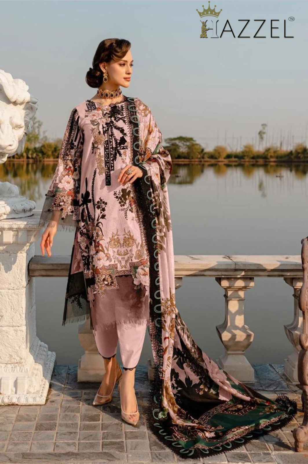  Hazzel Firdous Colours Cotton Dress Material 4 pcs Catalogue