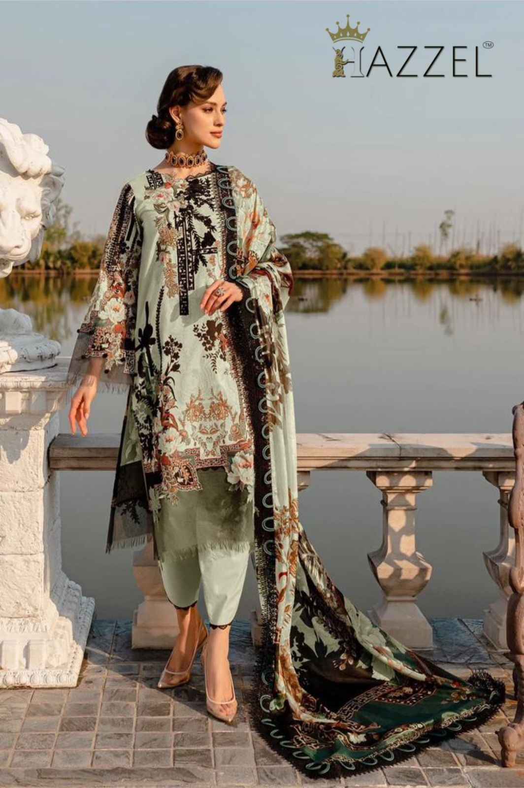  Hazzel Firdous Colours Cotton Dress Material 4 pcs Catalogue
