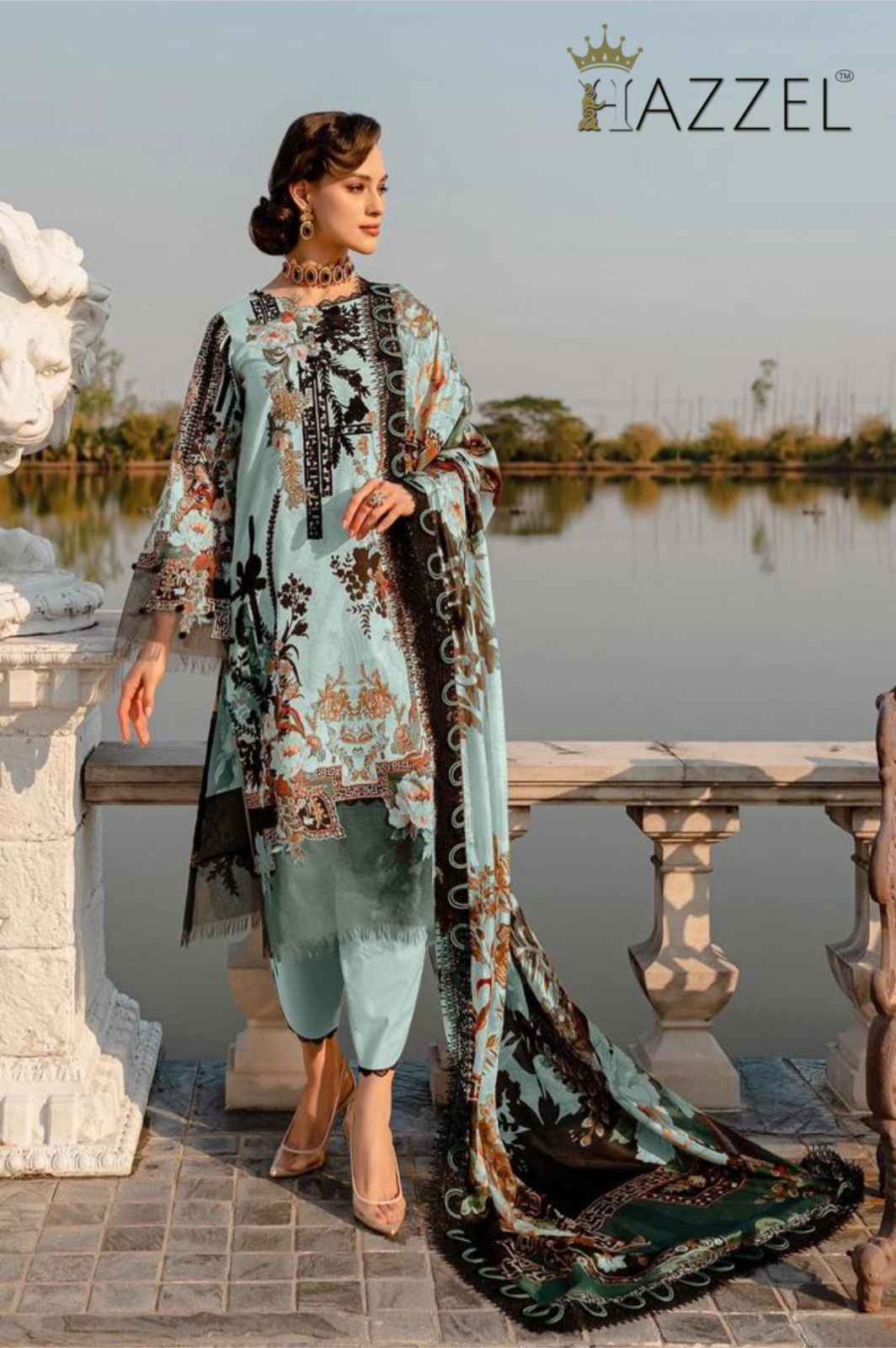 Hazzel Firdous Colours Cotton Dress Material 4 pcs Catalogue