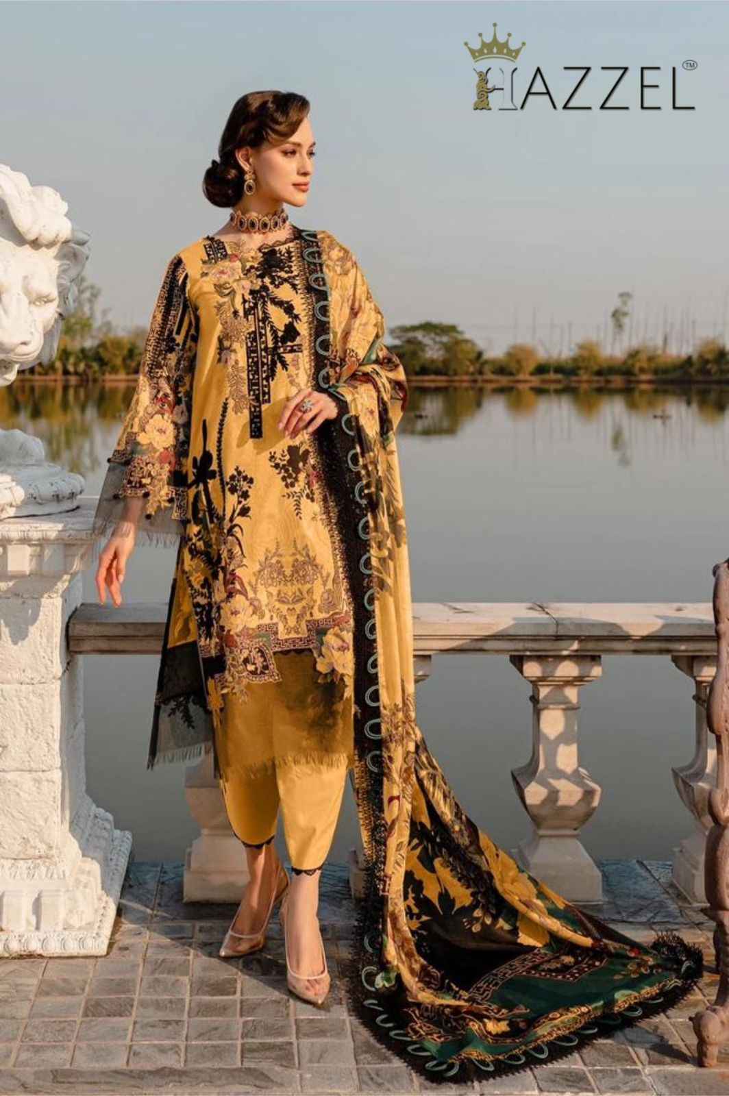  Hazzel Firdous Colours Cotton Dress Material 4 pcs Catalogue
