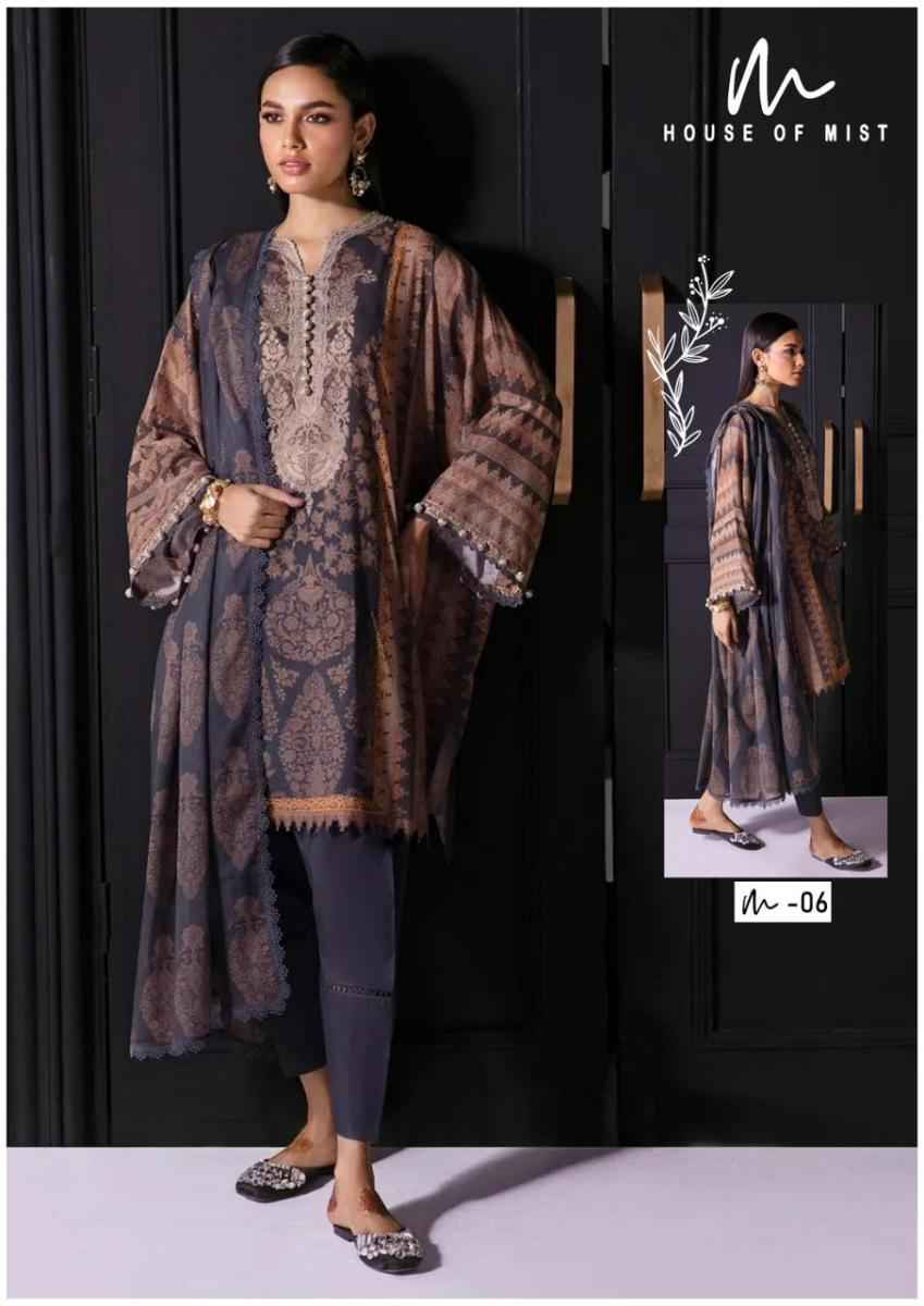 Hose Of Mist Ghazal Cotton Dress Material 6 pcs Catalogue