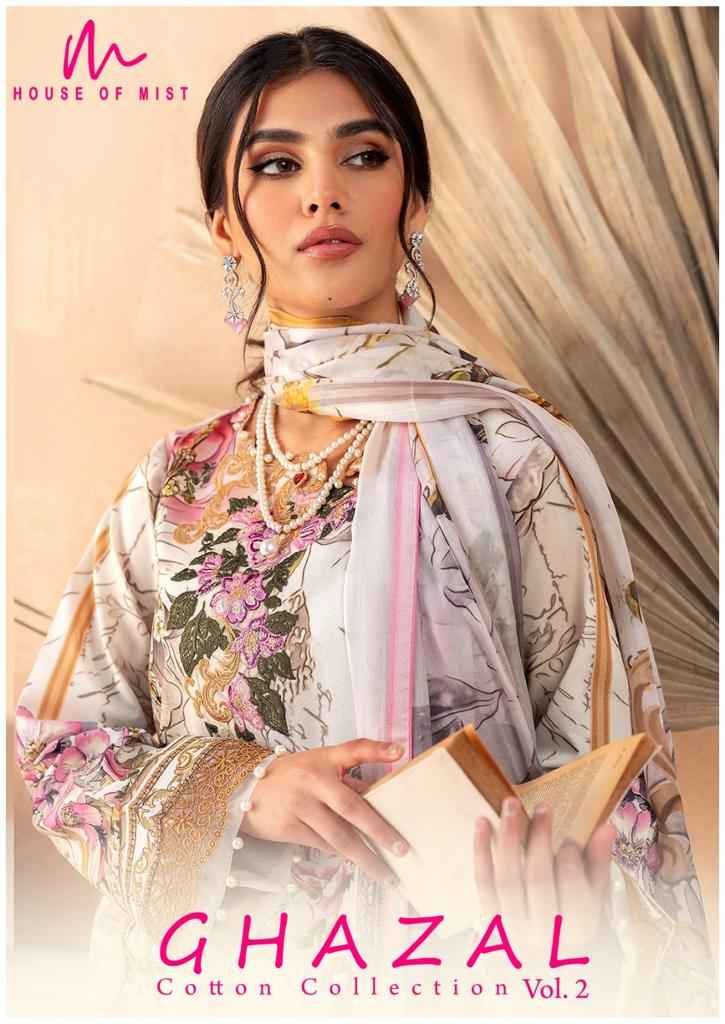  House Of Mist Ghazal Cotton Collection Vol 2 Cotton Dress Material 6 pcs Catalogue