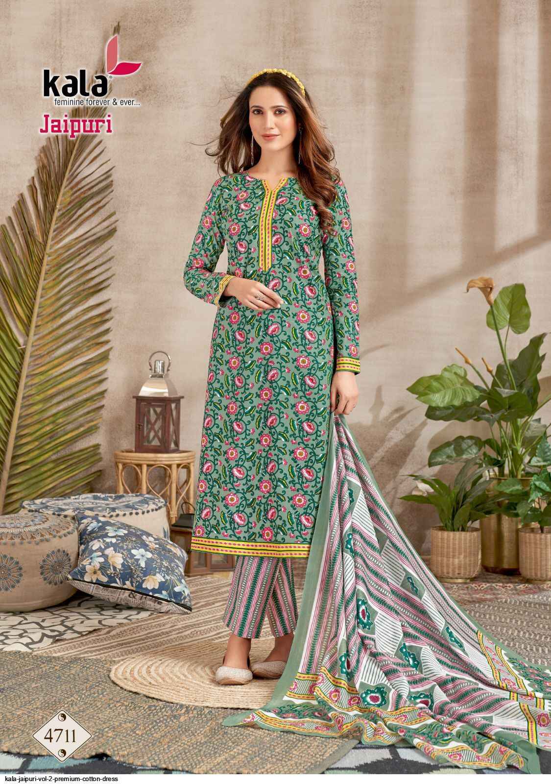 Kala Jaipuri Vol 2 Cotton Dress Material 12 pcs Catalogue