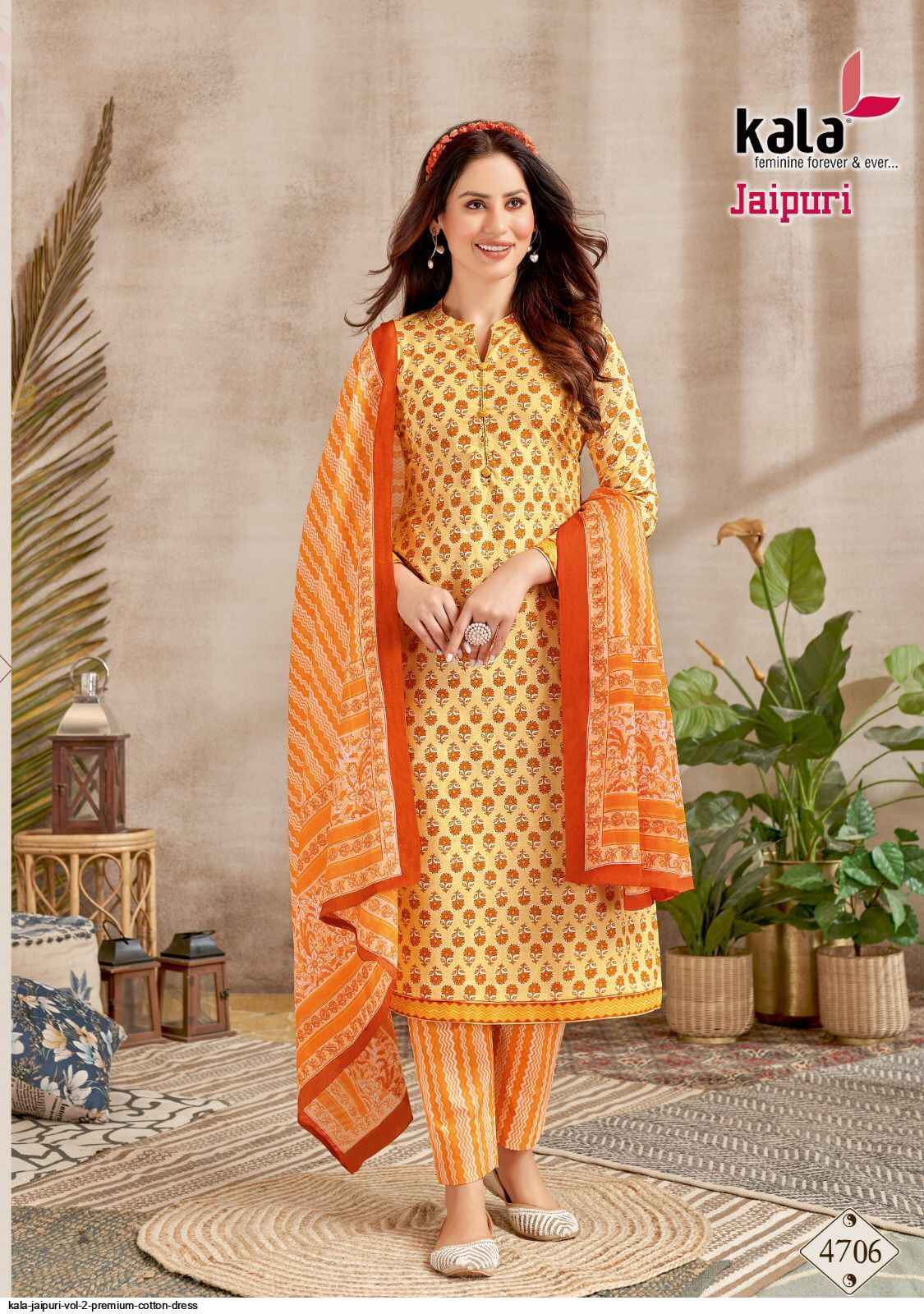 Kala Jaipuri Vol 2 Cotton Dress Material 12 pcs Catalogue