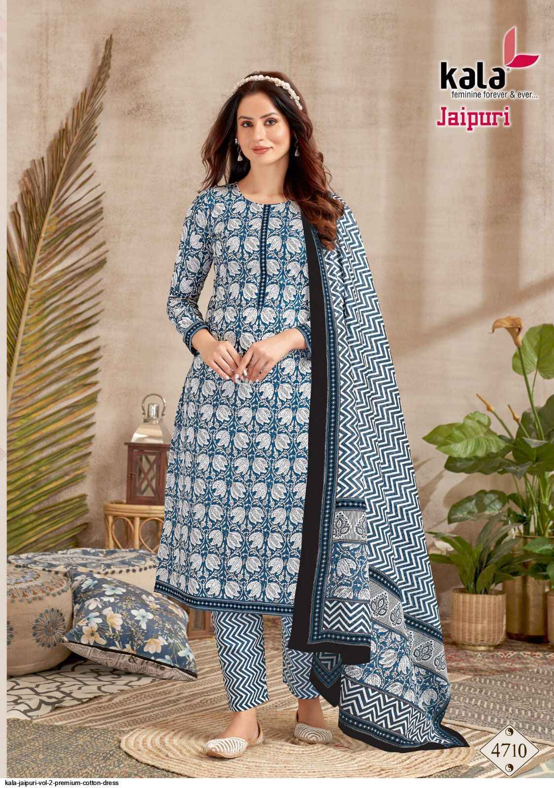Kala Jaipuri Vol 2 Cotton Dress Material 12 pcs Catalogue