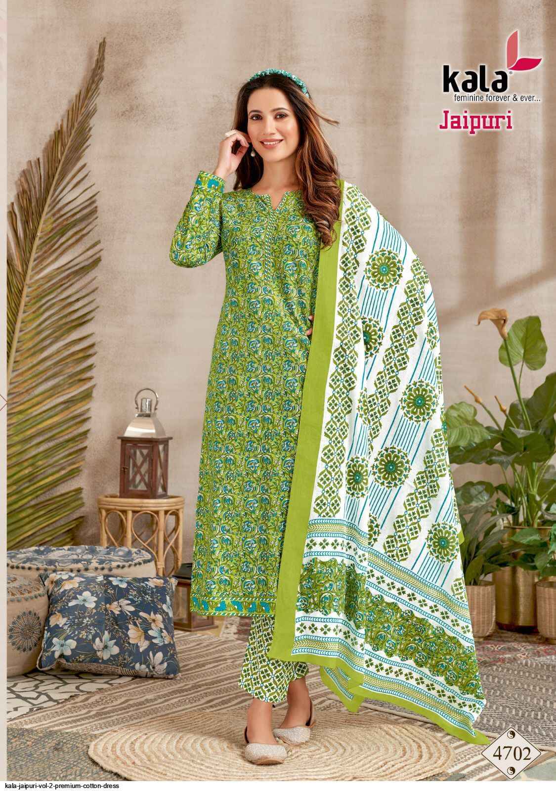 Kala Jaipuri Vol 2 Cotton Dress Material 12 pcs Catalogue