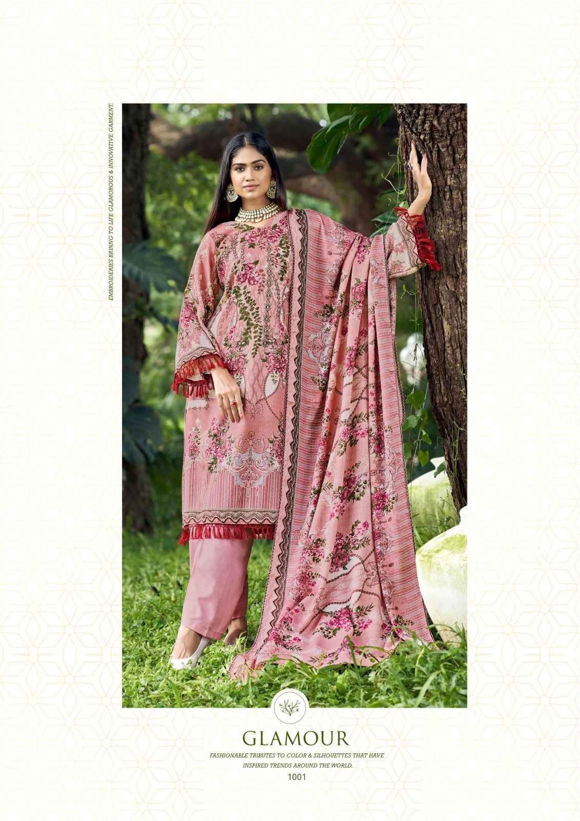Kavya Kala Ibaadat Pashmina Dress Material 6 pcs Catalogue