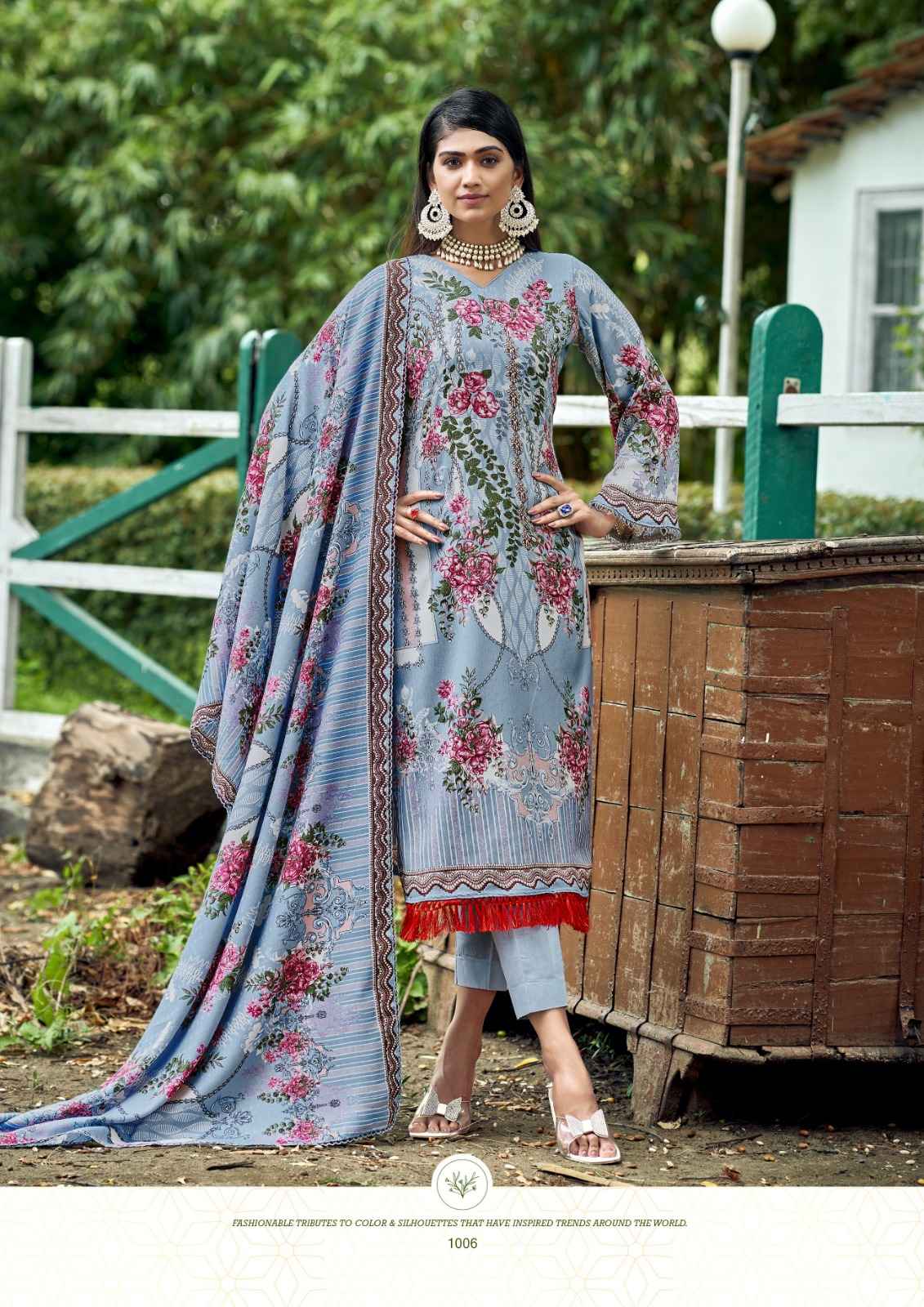 Kavya Kala Ibaadat Pashmina Dress Material 6 pcs Catalogue