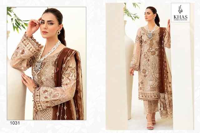 Khas Minhal Georgette Dress Material 3 pcs Catalogue