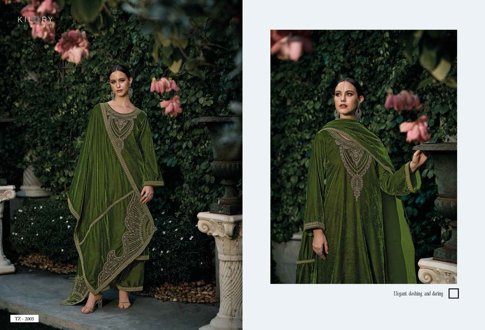 Kilory Trends Tehzeeb Velvet Dress Material 6 pcs Catalogue