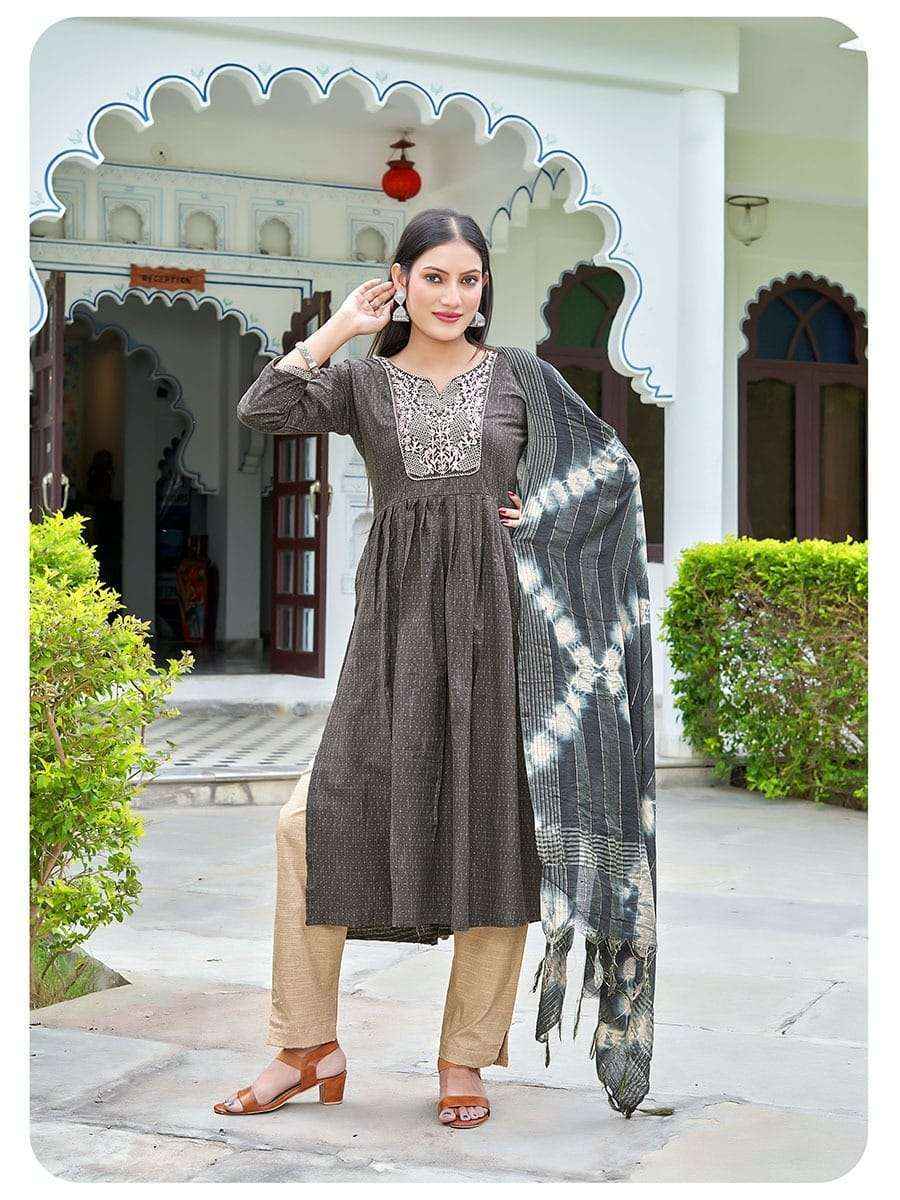 Kinti Koyal Fancy Dobby Kurti Combo 8 pcs Catalogue