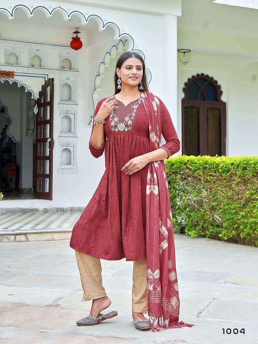 Kinti Koyal Fancy Dobby Kurti Combo 8 pcs Catalogue
