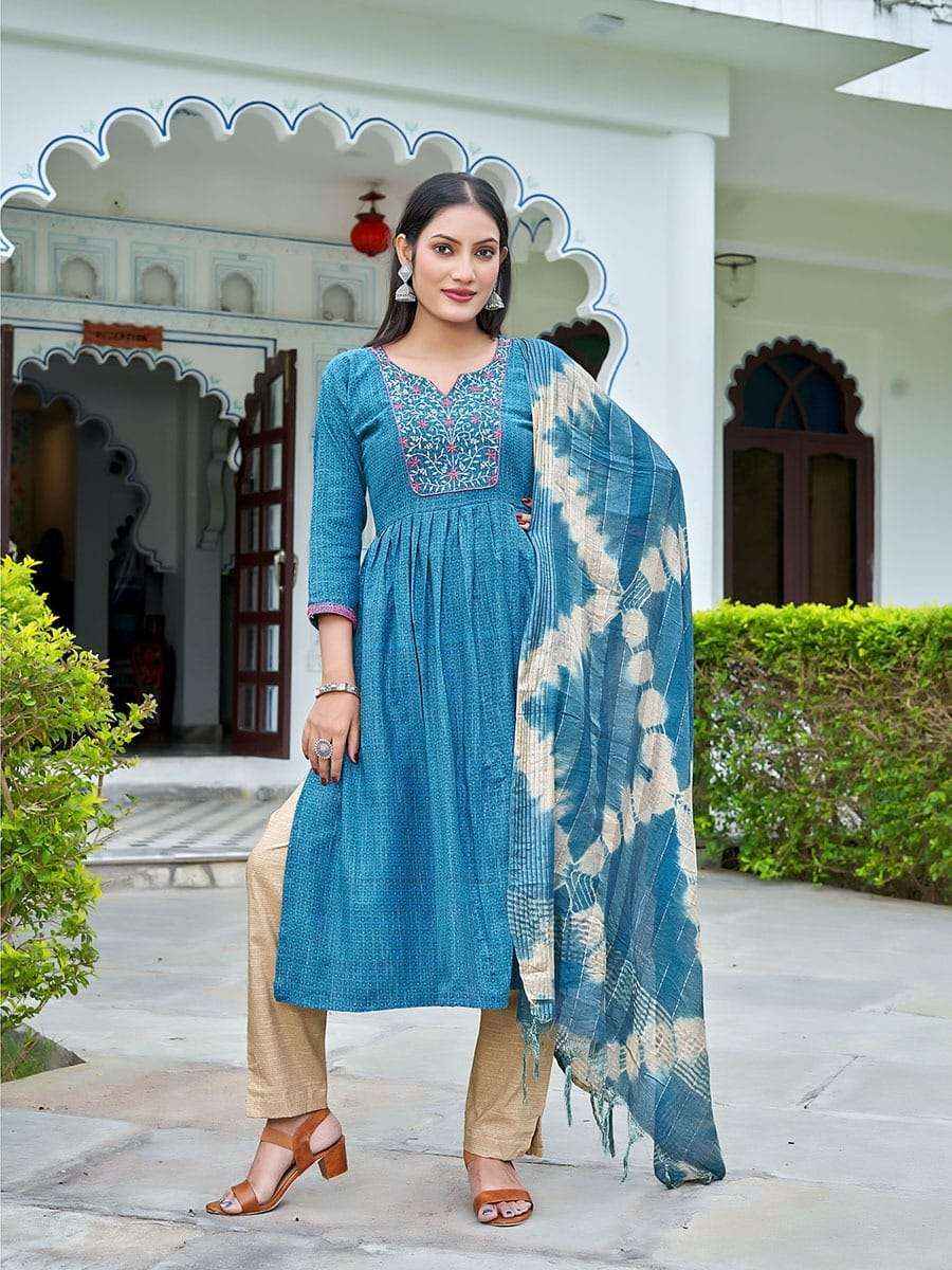 Kinti Koyal Fancy Dobby Kurti Combo 8 pcs Catalogue