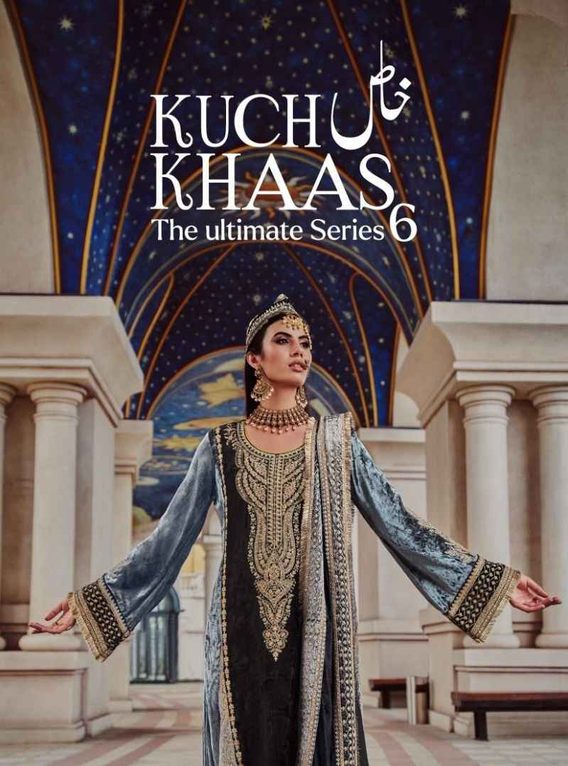 Kuch Khaas Vol 6 Silky Velvet Dress Material 8 pcs Catalogue