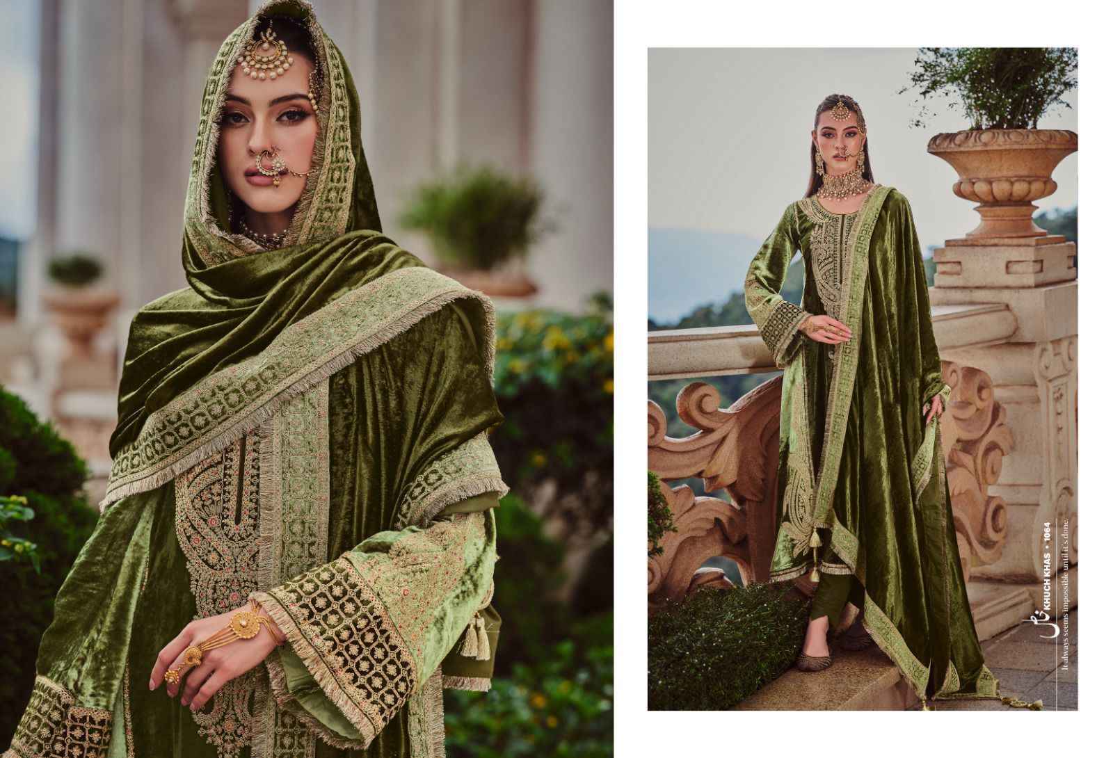 Kuch Khaas Vol 6 Silky Velvet Dress Material 8 pcs Catalogue