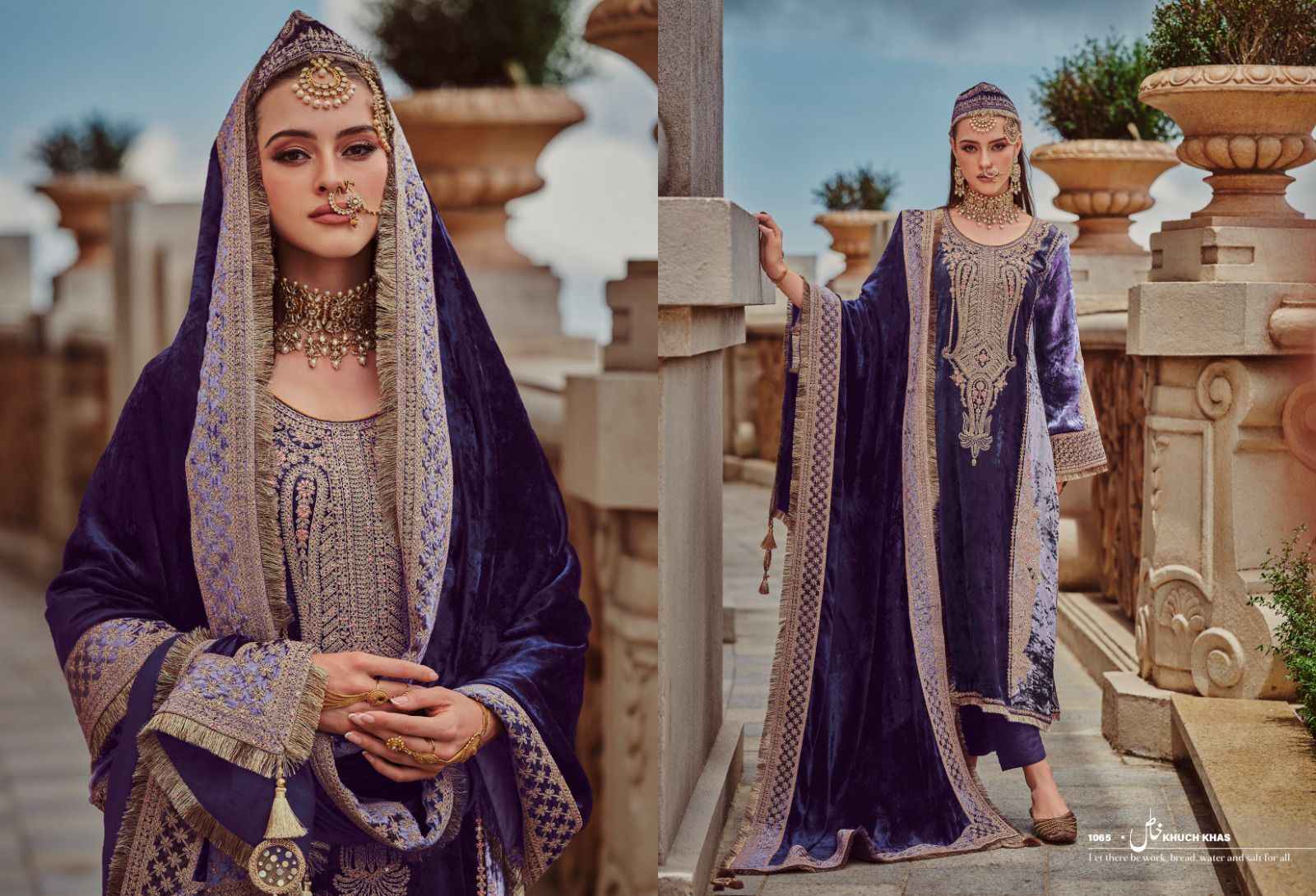 Kuch Khaas Vol 6 Silky Velvet Dress Material 8 pcs Catalogue