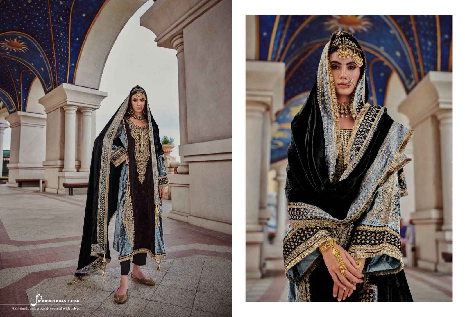 Kuch Khaas Vol 6 Silky Velvet Dress Material 8 pcs Catalogue