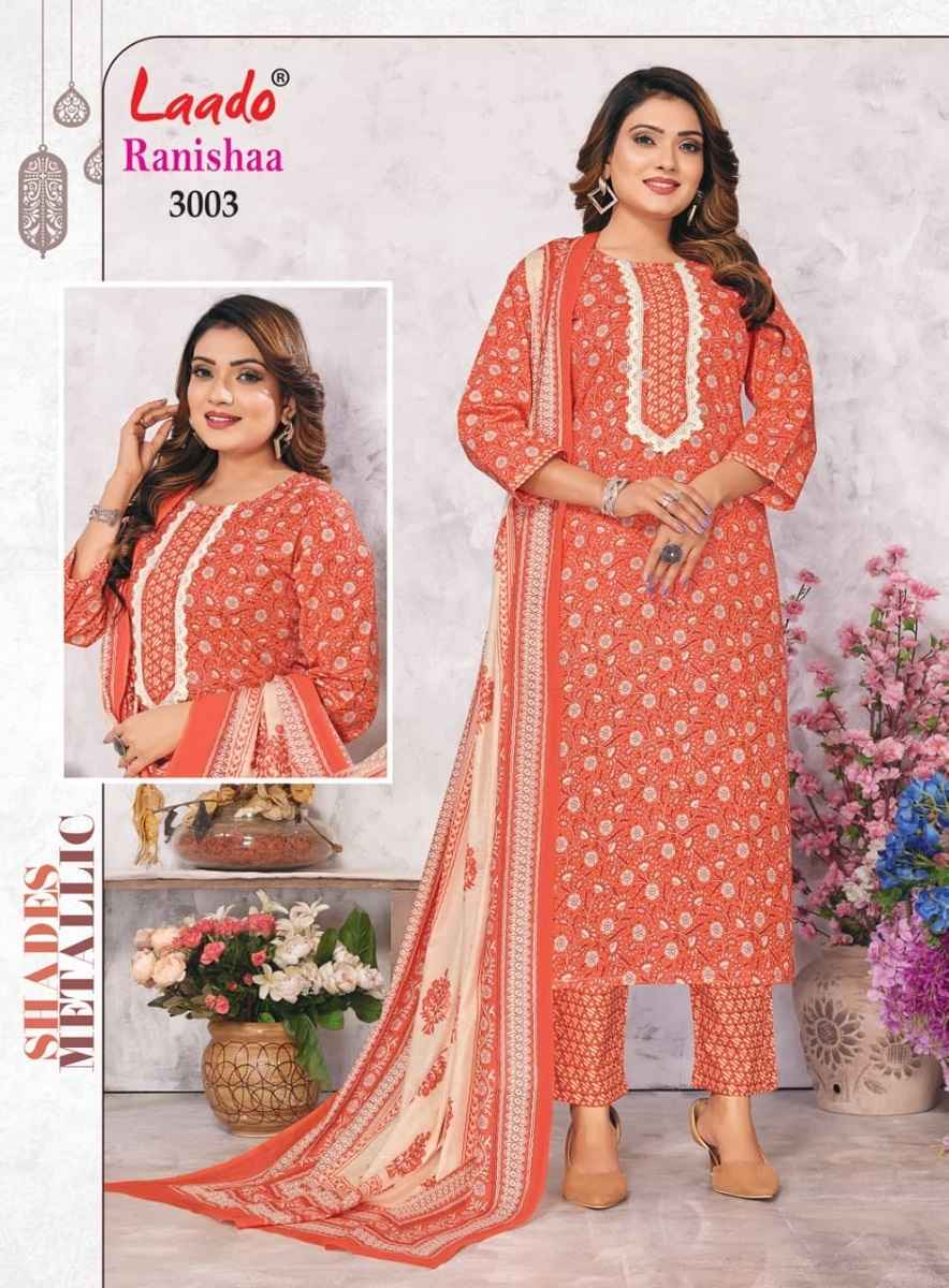 Laado Rinshaa Vol 3 Readymade Heavy Cotton Dress 10 pcs Catalogue