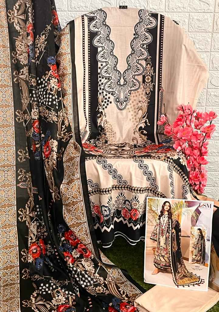 Lsm Galleria Parian Dream Vol 3 Lawn Cotton Dreass Material 6 pcs Catalogue
