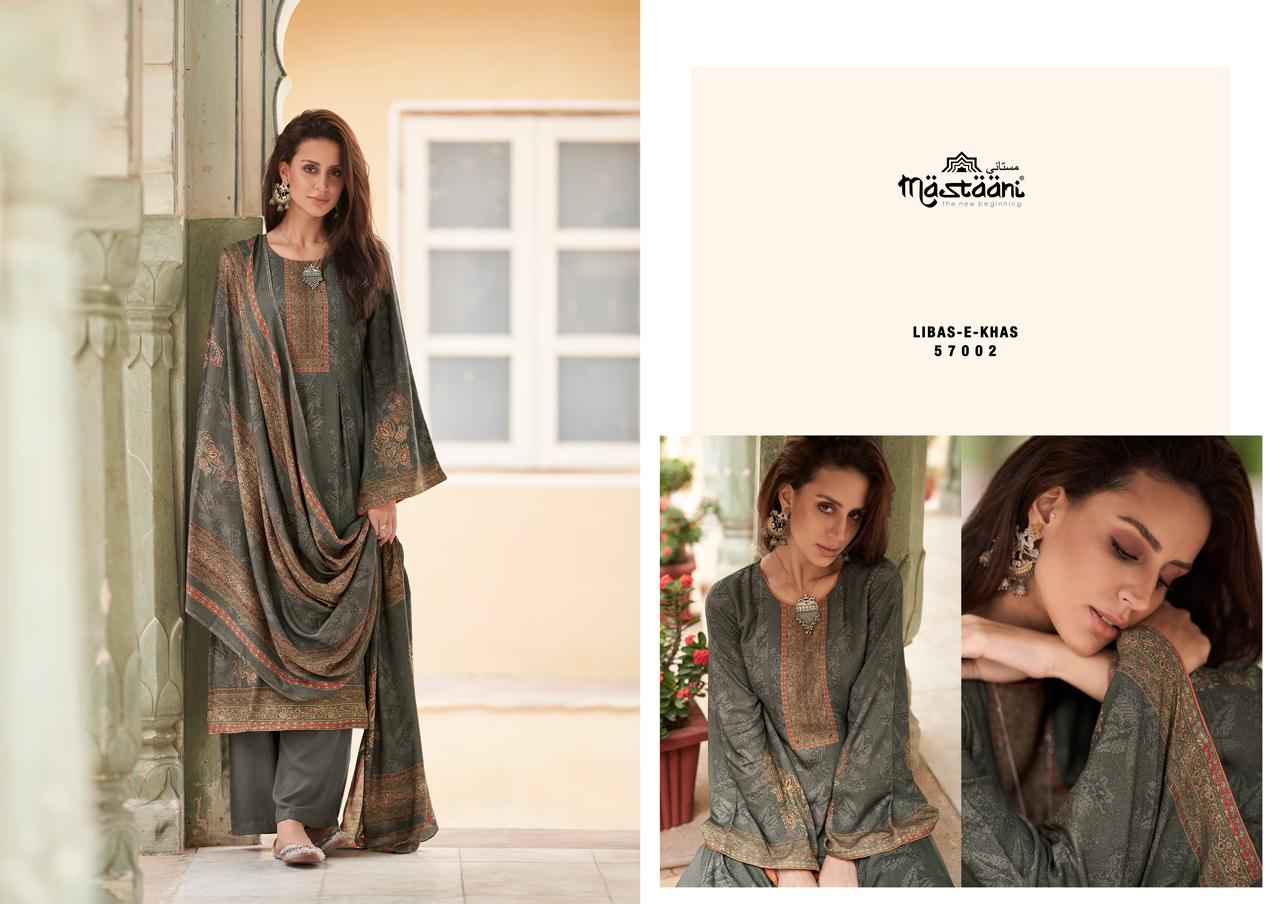 Mastaani Libas E Khas Pashmina Dress Material 6 pcs Catalogue
