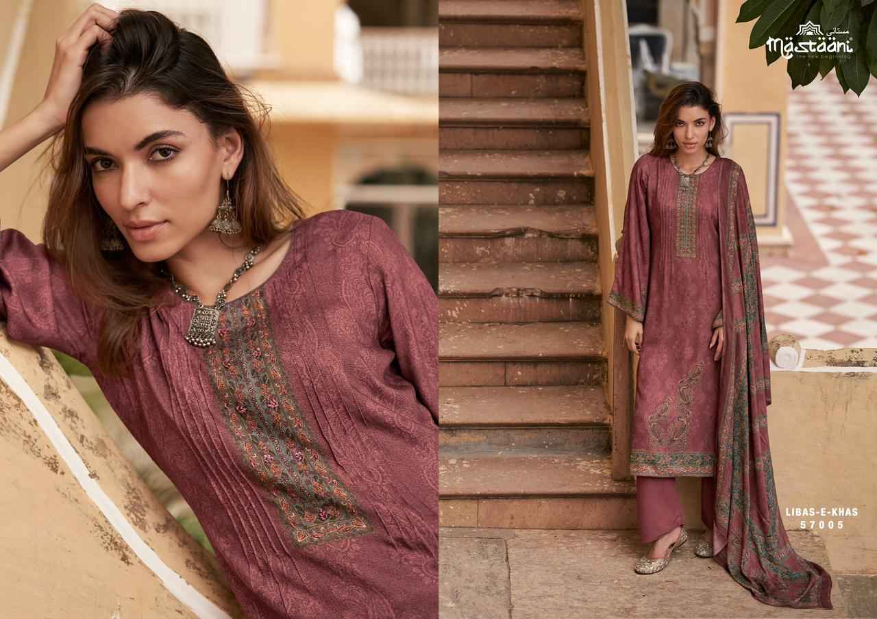 Mastaani Libas E Khas Pashmina Dress Material 6 pcs Catalogue