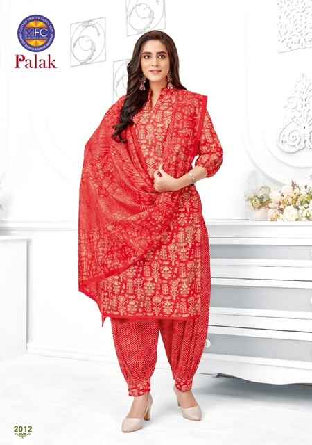 MFC Palak Vol 2 Heavy Cotton Dress Material 12 pcs Catalogue