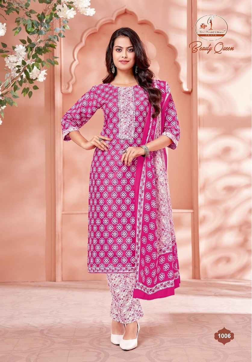 Miss World Choice Beauty Queen Vol 1 Readymade Cotton Dress 10 pcs Catalogue