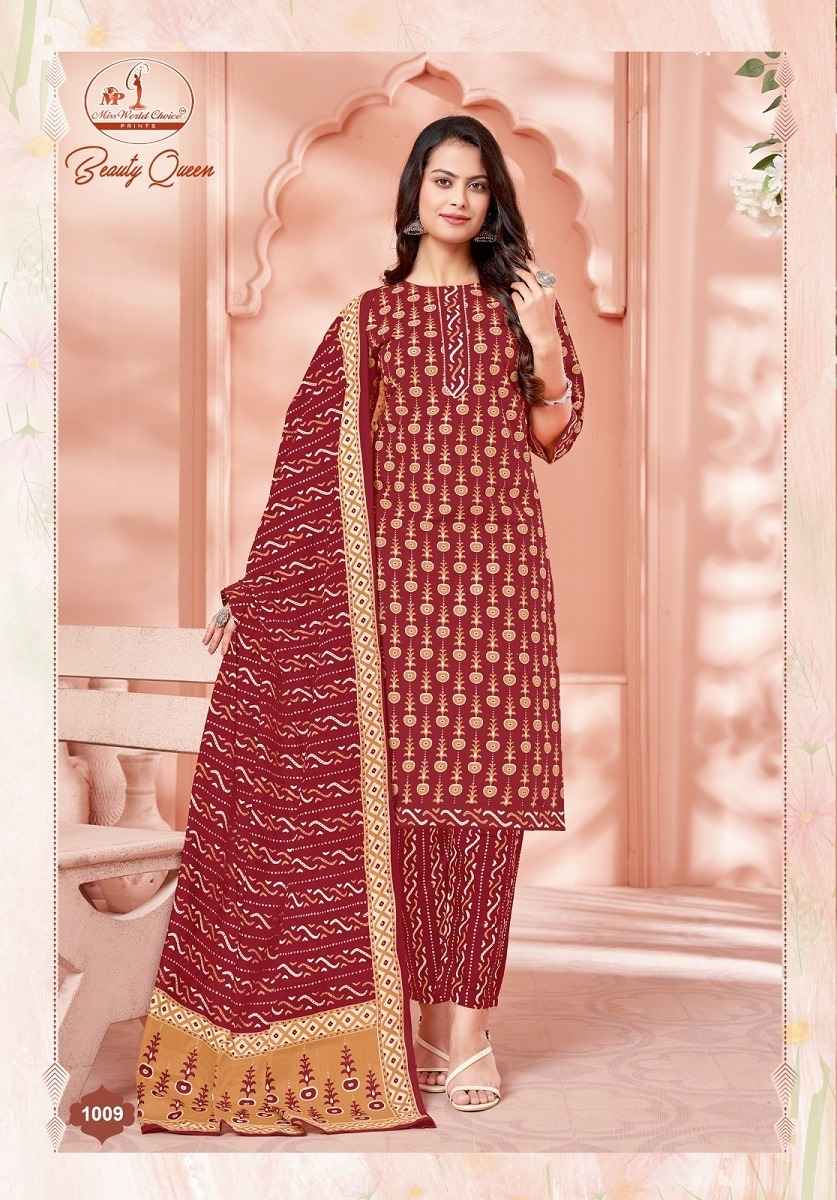 Miss World Choice Beauty Queen Vol 1 Readymade Cotton Dress 10 pcs Catalogue