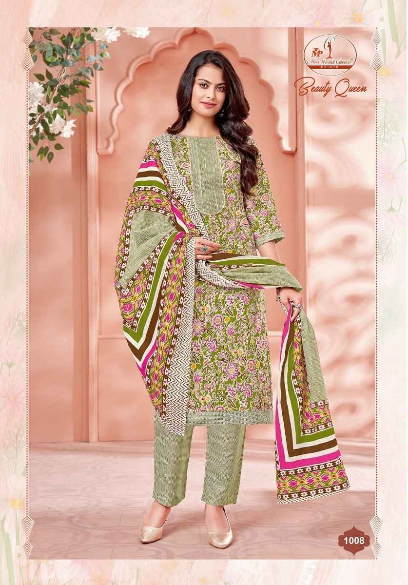 Miss World Choice Beauty Queen Vol 1 Readymade Cotton Dress 10 pcs Catalogue