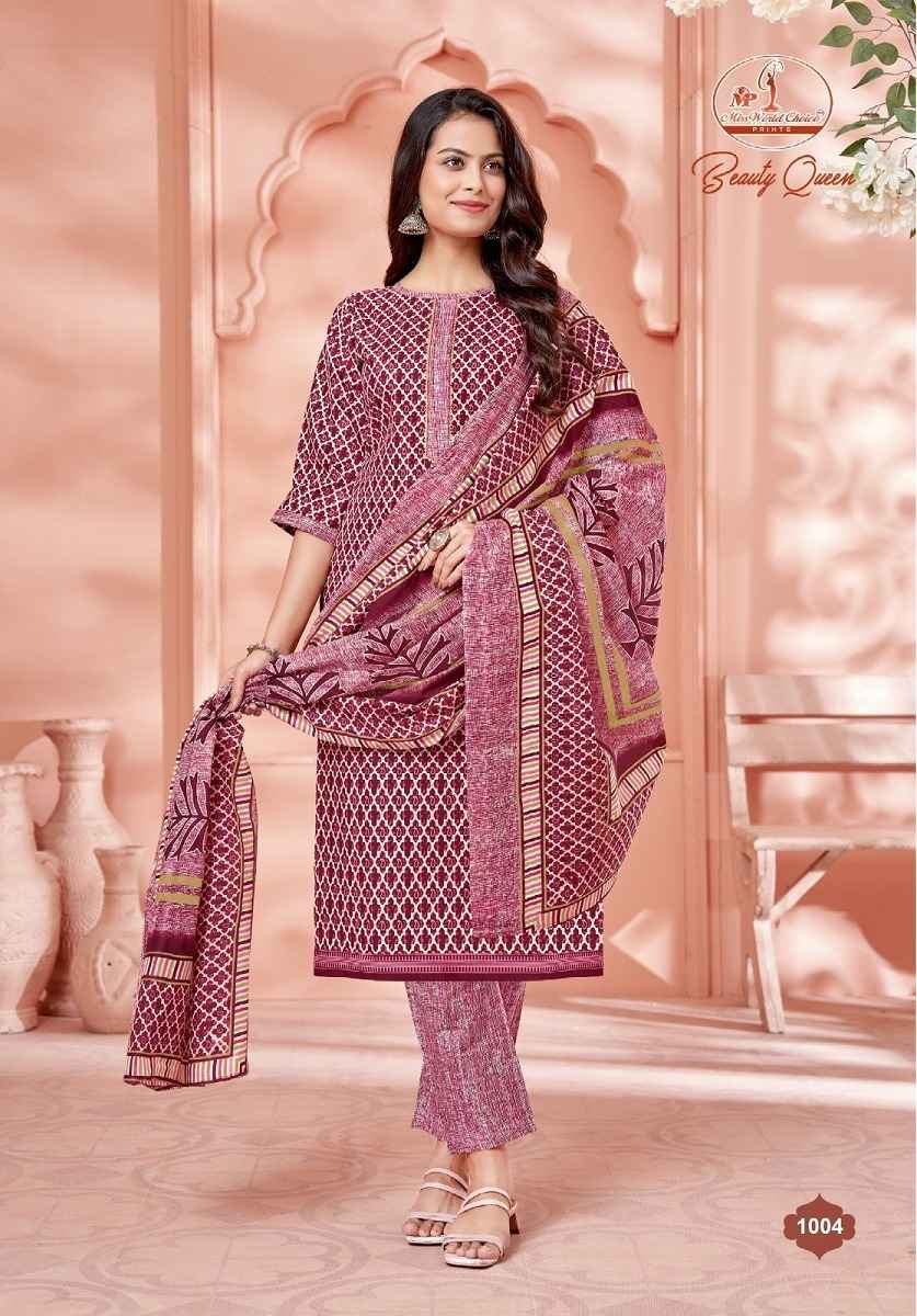 Miss World Choice Beauty Queen Vol 1 Readymade Cotton Dress 10 pcs Catalogue