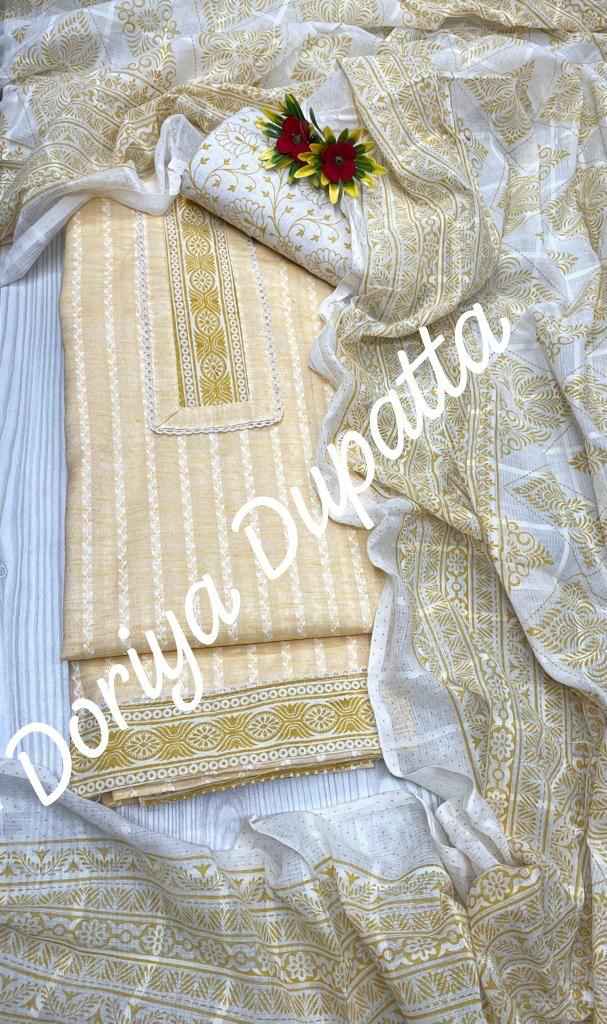 NKT 104 Cotton Dress Material 4 pcs Catalogue