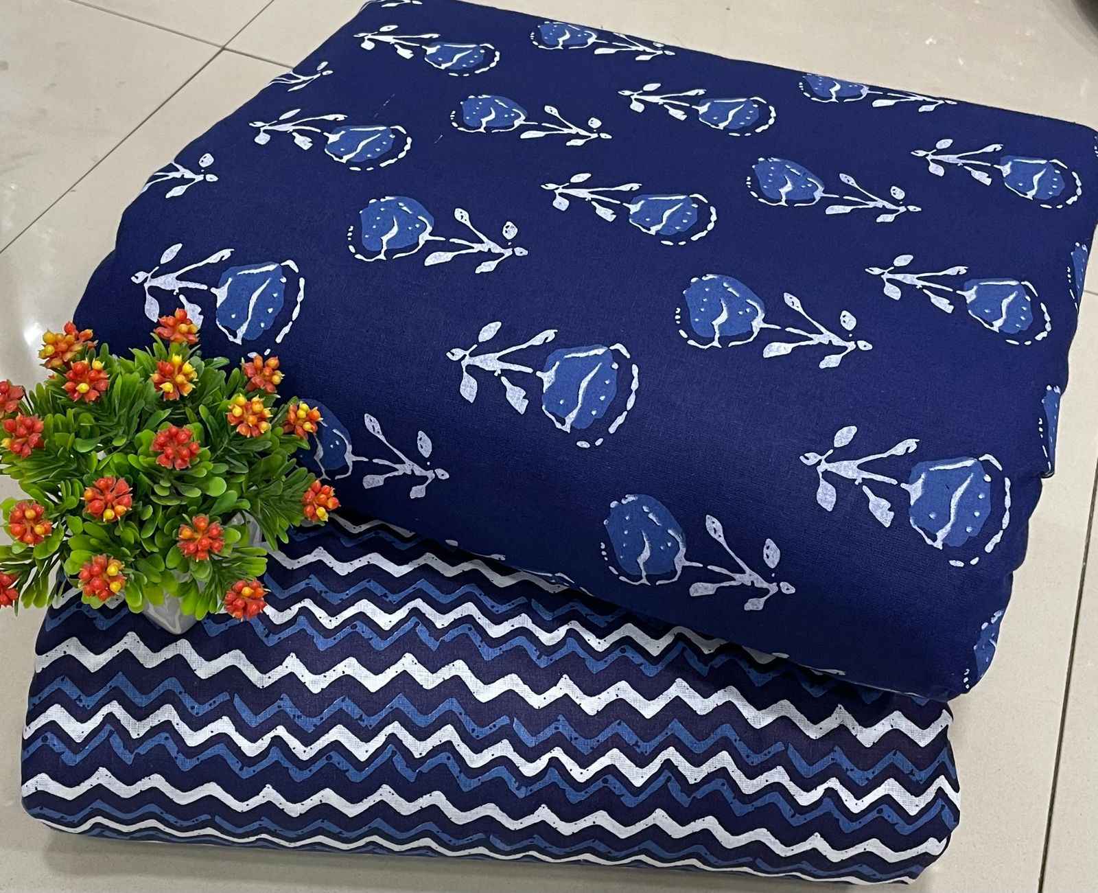 NKT 106 Jaipuri Cotton Dress Material Only Top & Bottom 12 pcs Catalogue