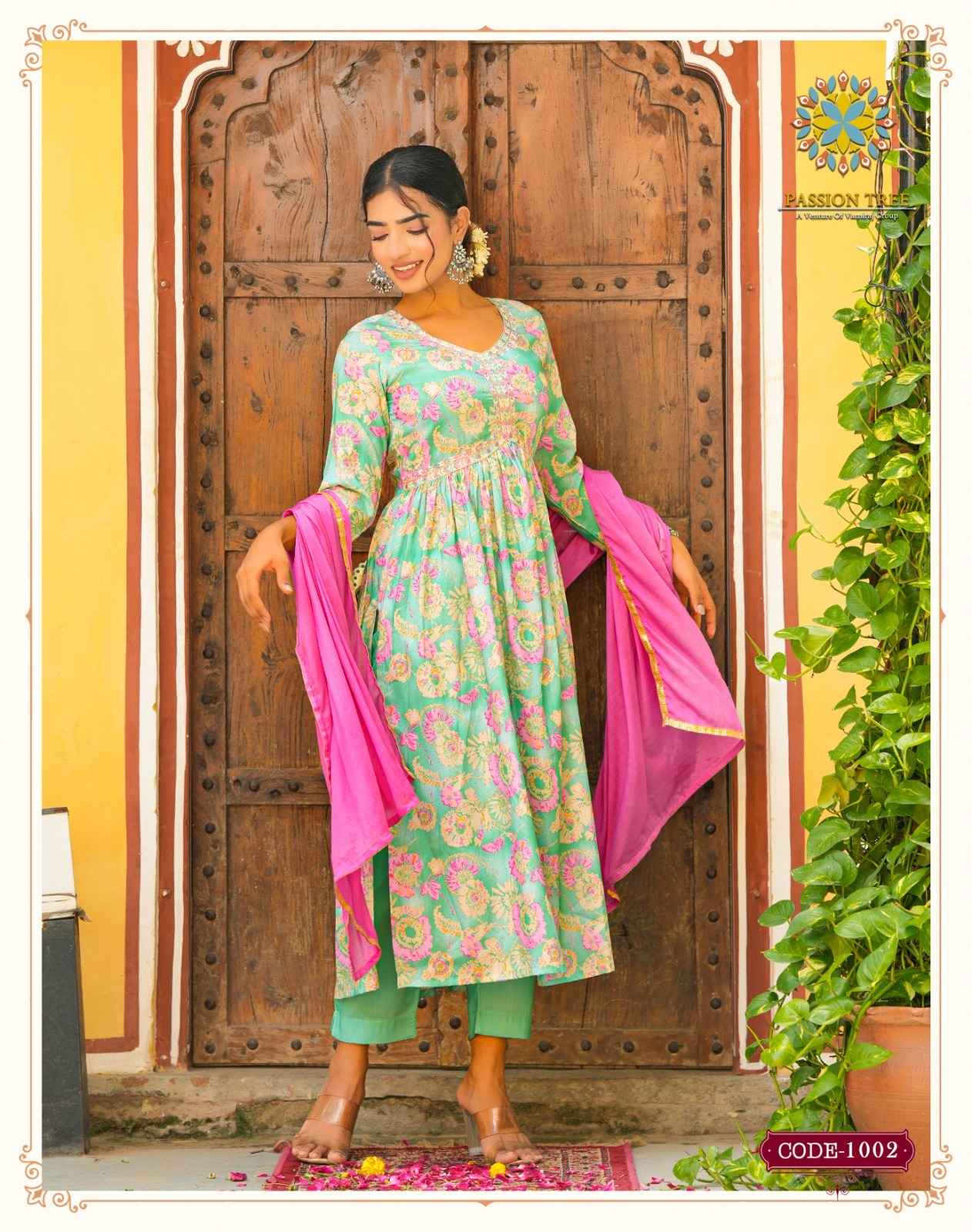 Passion Tree Adwika Vol 1 Muslin Kurti Combo 8 pcs Catalogue