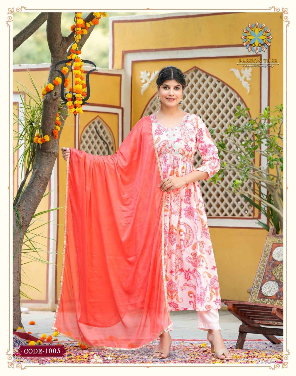 Passion Tree Adwika Vol 1 Muslin Kurti Combo 8 pcs Catalogue