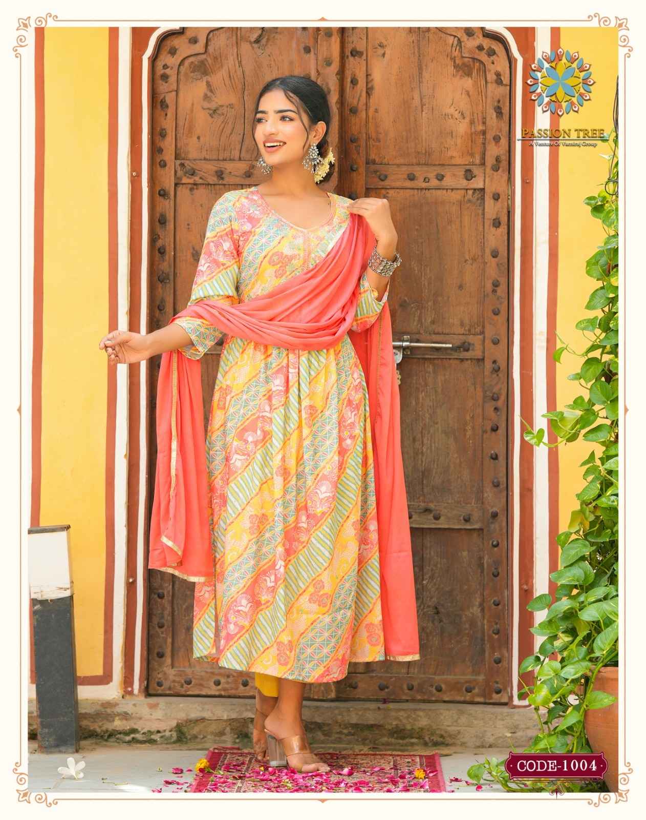Passion Tree Adwika Vol 1 Muslin Kurti Combo 8 pcs Catalogue