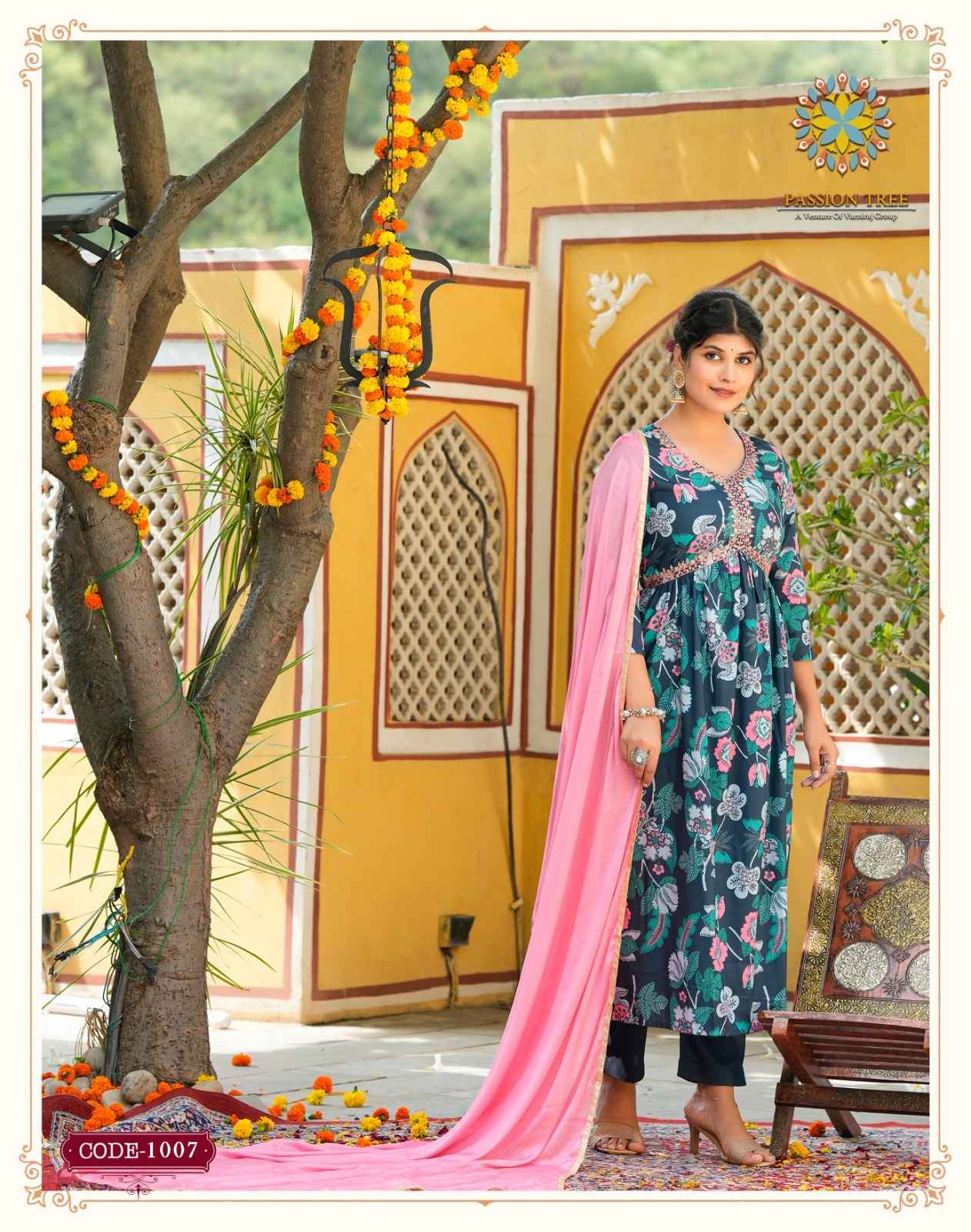 Passion Tree Adwika Vol 1 Muslin Kurti Combo 8 pcs Catalogue