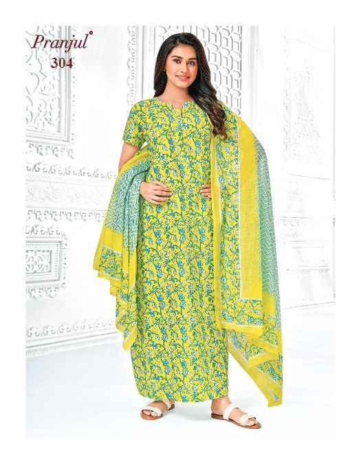 Pranjul Pragati Nighties With Dupatta Vol 5 Cotton Nighties 24 pcs Catalogue