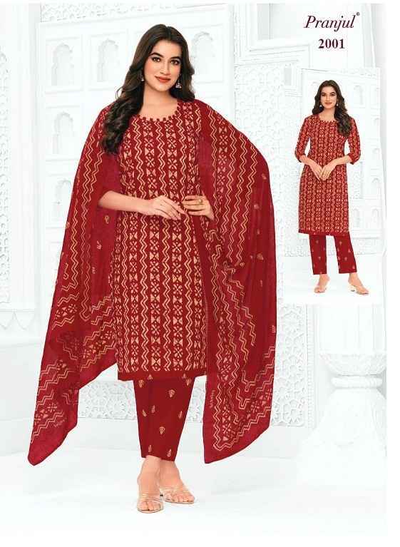 Pranjul Priyanka Vol 20 Cotton Dress Material 36 pcs Catalogue