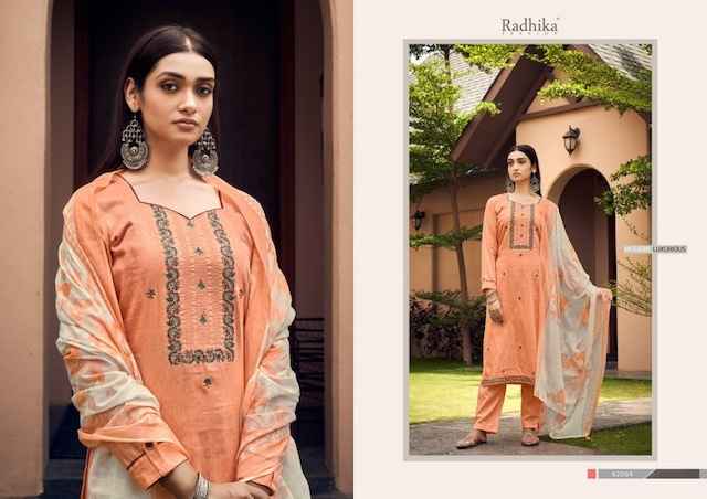 Radhika Azara Lamhay Zam Cotton Dress Material 8 pcs Catalogue